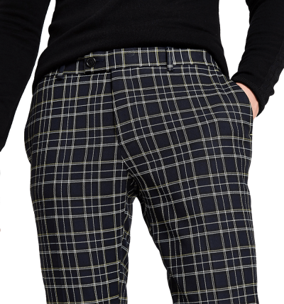 Navy Check Super Skinny...