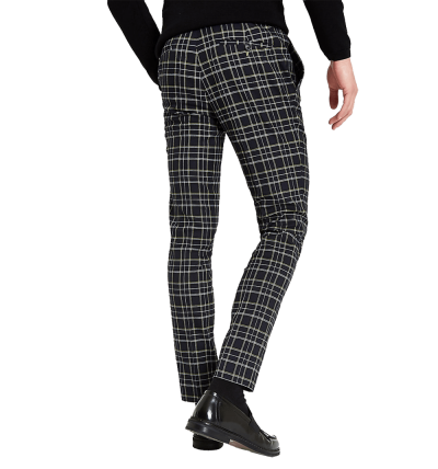 Navy Check Super Skinny...